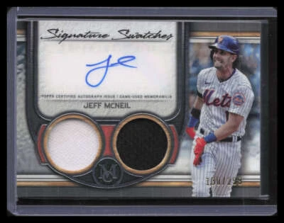 2023 Topps Museum Signature Swatches Autographs Jeff McNeil Jersey Auto 130/299 - Image 1 of 2
