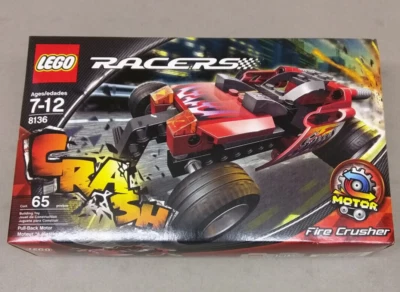 LEGO Racers 8136 Fire Crusher NEW! Smash-Apart Red Race Car Pull-Back Motor - Image 1 of 4