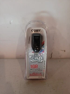 COBY MP-C582 Clip MP3 Player 1 GB - Black NEW 2007 - Image 1 of 4