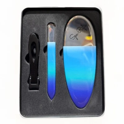 Spa-Esome Нано Лазерное Травленое Стекло Mani Pedi Комплект с Ergo Широкая Челюсть Машинка для Ногтей - Изображение 1 из 4