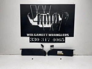 03-06 Jeep TJ Wrangler OEM LH RH Sun Visor Set Pair w/ Screws CC 50 - Picture 1 of 8