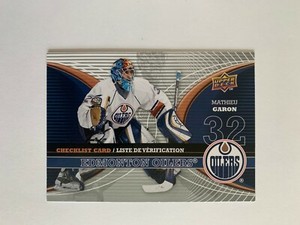 2008-09 McDonald's Upper Deck Canadian Goalie Checklist #CLEDM Mathieu Garon