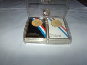 Lot 2 Vintage Las Angels Summer Olympics Playing Cards 20th Olympics 1984 - Picture 1 of 8