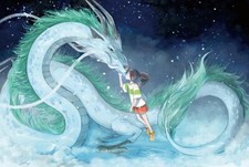 1000Pcs Mini Paper Jigsaw Puzzle Spirited Away Dragon Cartoon Anime Gift Game