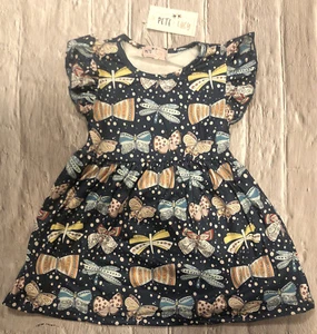 New Boutique Girls Summer Dress 6/12 Mo Pete + Lucy Baby Toddler 6-12 Months - Picture 1 of 6