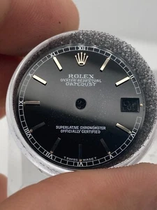 Genuine Rolex Datejust 31mm Black w/ stick markers 68240 78240 178240 - Picture 1 of 3