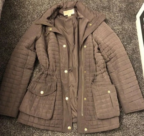 Cappotto Michael Kors talpa beige scuro marrone chiaro M