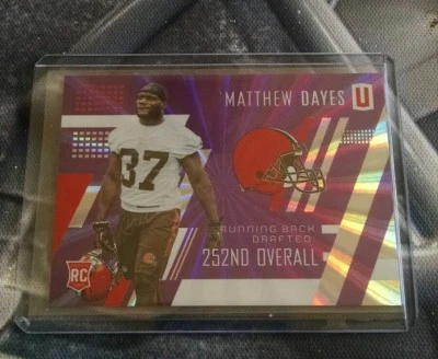 2017 unparalleled Matthew Dayes rookie purple rainbow spokes 43 / 149 - Image 1 of 2