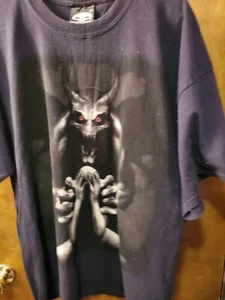 Vintage SKULBONE T Shirt Demonic Demon Wings Horns Prey Mode Mens XL - Picture 1 of 5