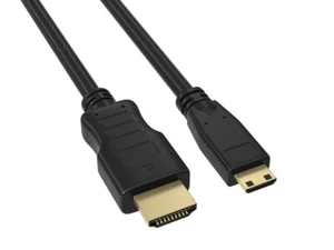 Cable Mini-HDMI a HMDI con Ethernet - 1,5 pies / 3 pies / 6 pies / 10 pies / 15 pies - Imagen 1 de 3