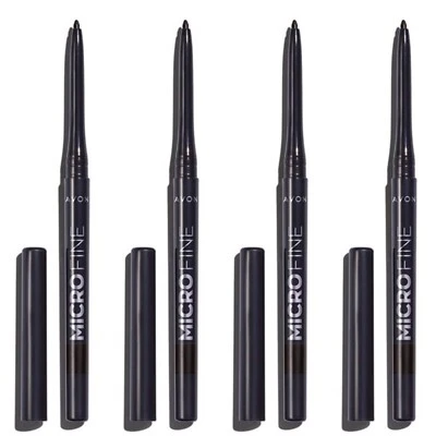Avon Micro Fine Twist Up Brow Definer Pencil 0.13g | SOFT BLACK | Set of 4 - Image 1 of 4