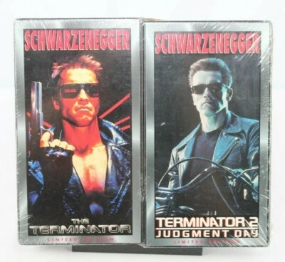 THE TERMINATOR 1 & TERMINATOR 2 VHS RE SEALED 2 PACK **QUICK SHIP** - Image 1 of 2