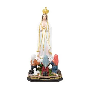 Our Lady of Fatima Resin Statue 8' 12" 16' | Virgen de Fatima con Niño. 25373 - Picture 1 of 9