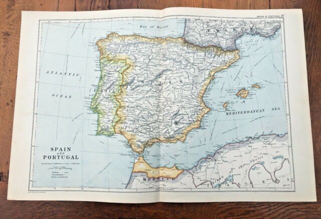 Preços baixos em Mapas e Atlas Antigos da Europa Espanha 1900-1909