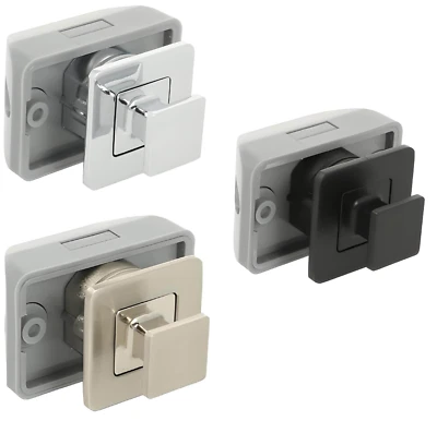 Push Lock Riegelschloss Caravan Möbel-Schloss Tür Klappe DM 18 mm Druckknopf - Bild 1 von 4