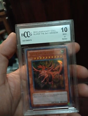 2010 Slifer the Sky Dragon Yu-Gi-Oh Legendary Collection BCCG 10 Mint - Image 1 of 2