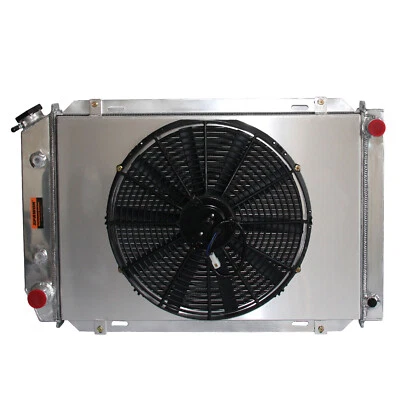 3 Row Fit 1979-1993 Ford Fairmont Mustang LTD SPAWON Radiator & Fan Shroud AT MT - Image 1 of 4