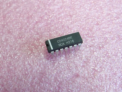 RCA 1 x CD4024BE Counter ICs 7-Bit Ripple-Carry