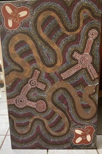 Original Aboriginal Art on Canvas-Patricia Nungala - Picture 1 of 5