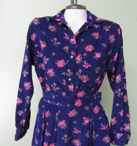 VINTAGE 1980'S PURPLE CORDUROY 2 PC. OUTFIT / SIZE 6 - Picture 1 of 11
