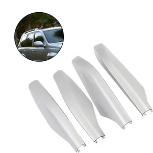 4X Silver Replace Shells for GX470 2003-2009 Roof Rack Rail End Cover - Imagen 1 de 7