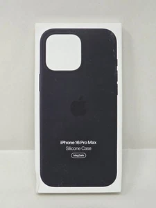 Apple Coque pour iPhone 16 Pro Max Silicone avec MagSafe et Contrôle Caméra Noir - Photo 1 sur 3