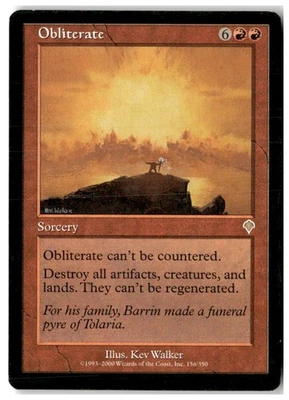 MTG Obliterate - Invasion Moderately Played English - Image 1 of 2
