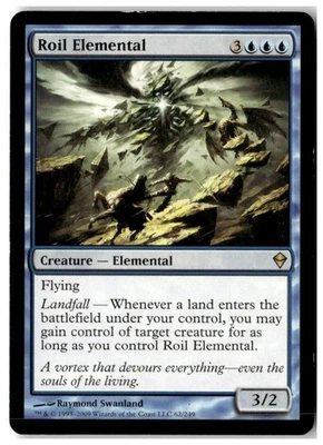 MTG Roil Elemental - Zendikar Moderately Played English - Image 1 of 2