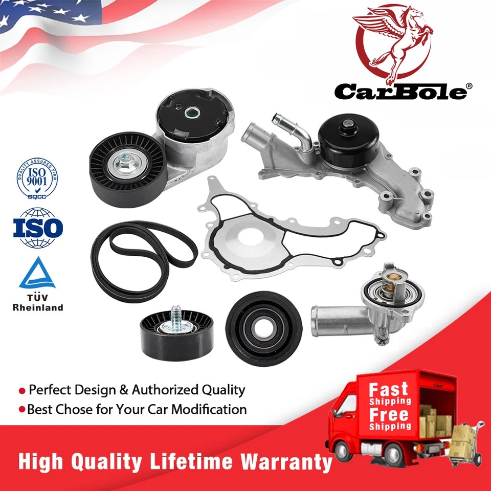 Kit de correa de distribución bomba de agua para Chrysler 300 Ram Dodge Charger Jeep 3,6 L 6pk2195 Foto 1 de 4