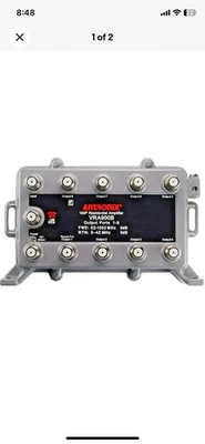 Antronix 9-Port Cable TV Splitter Signal Booster with Active Return - Image 1 of 3
