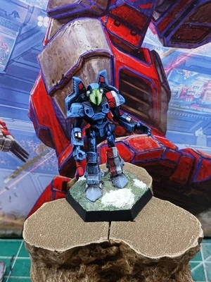 Catalyst Game Labs Iron Wind Metals  BattleTech Phoenix Hawk Painted Mech - Image 1 of 4