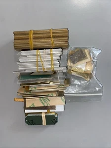 Large Lot Of Vintage Trophy Clock Jewelers Engraving Plates 2 Lbs. 9 Ozs. Total - Picture 1 of 3