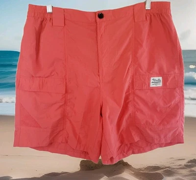 比米尼湾工装短裤男式 XXL 珊瑚尼龙户外冒险钓鱼远足 — 第 1/4 张图片