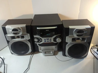 RCA 5-Disc AM FM Hi-Fi Stereo System iPod Dock RS2767i Speakers - Image 1 of 4
