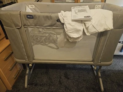 Chicco Next 2 Me Forever Side-Sleeping Cot - Cool Grey - Image 1 of 4