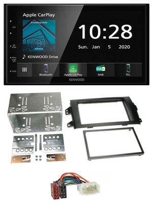 Kenwood Bluetooth MP3 DAB USB 2DIN Autoradio für Fiat Sedici Suzuki SX 4 ab 06 - Bild 1 von 4