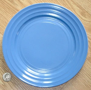 HAZEL ATLAS blau Emaille MODERNTONE Glas PLATTE PLATONIT USA 9 Zoll - Bild 1 von 2