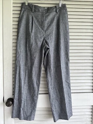 Pantalón Talbots Bristol Talla 10 Pistola Metal Gris Cintura Alta~Pierna Recta~Bolsillos~Carrera Foto 1 de 4