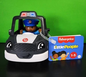 Fisher Price Little People Police Car Policeman - Picture 1 of 5