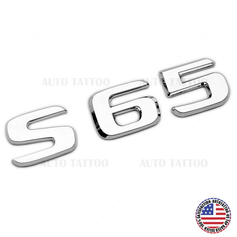 18-21 S 65 AMG Letter 3D Emblem Trunk Logo Nameplate Badge Decorate OEM Chrome — 第 1/4 张图片