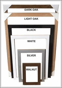 A1 A2 A3 A4 A5 Photo Picture Frame Poster Black Silver White Grey Oak - Picture 1 of 7