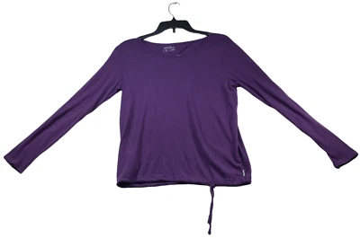 Eddie Bauer тренировки рубашка женщин размер маленький фиолетовый Travex длинным рукавом открытый назад - Изображение 1 из 4