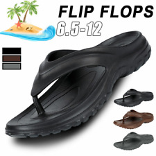 Mens Flip Flops Athletic Sandals Arch Support Thong Beach Sandals Shoes Size L