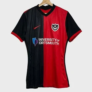 Camiseta de fútbol Nike Portsmouth 2021/22 roja y negra tercera grande L - Imagen 1 de 4