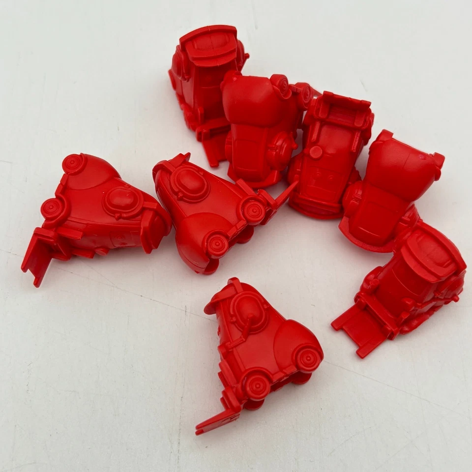 Monopoly Disney Pixar Cars 2 8 Red Plastic Pitties 2011 Replacement Pieces Parts - Image 1 of 1