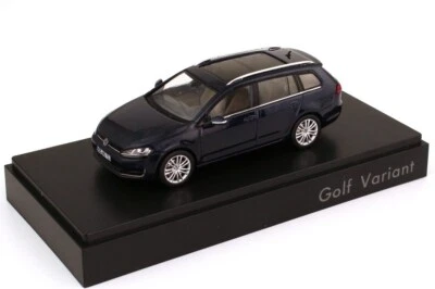 VW GOLF VII 7 GT TDI TSI ESTATE VARIANT NIGHT BLUE 1:43 SPARK (DEALER MODEL) - Image 1 of 2