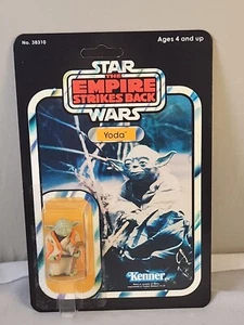 Vintage 1980 Kenner Star Wars Empire Strikes Back Yoda Custom 41 Back Card READ - Picture 1 of 12