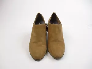 Dr. Scholl's Women's Size 8 Light Brown Suede Ankle Boots, Block Hee - Picture 1 of 8