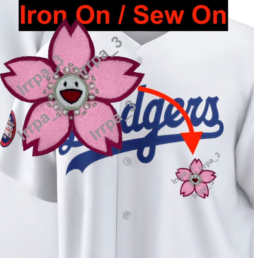 LA Dodgers Tokyo Blossom Jersey Patch ohtani Los Angeles Takashi Murakami PATCH - Image 1 of 1