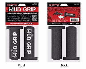 MOTOCROSS MUD GRIPS RISK RACING MX ENDURO bmx atv quad bike black FOAM - Picture 1 of 4